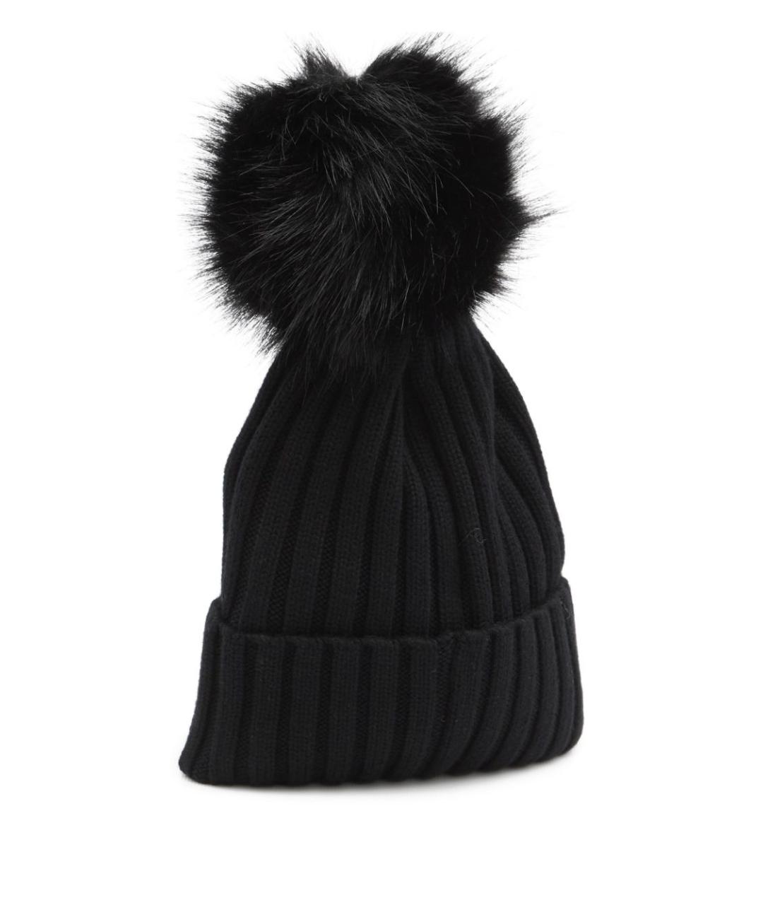 MONCLER Черная шапка, фото 2