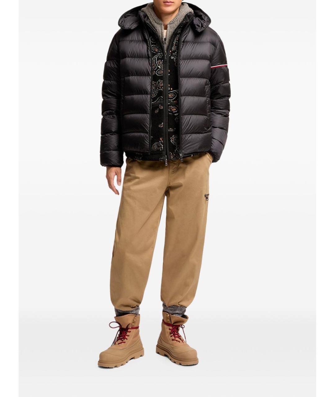 MONCLER Черная куртка, фото 2