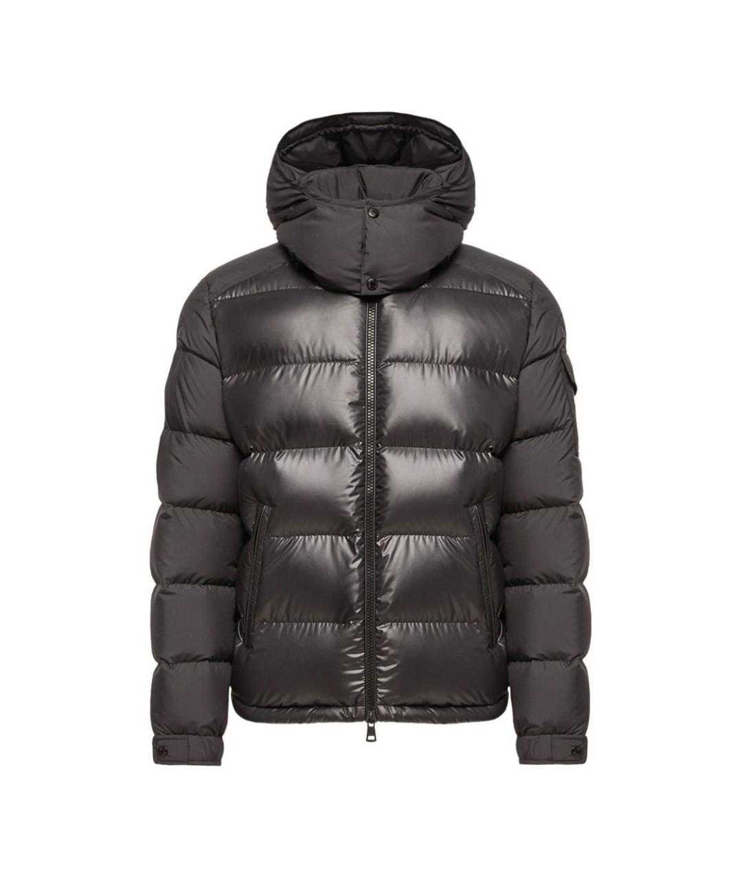 MONCLER Черный пуховик, фото 1