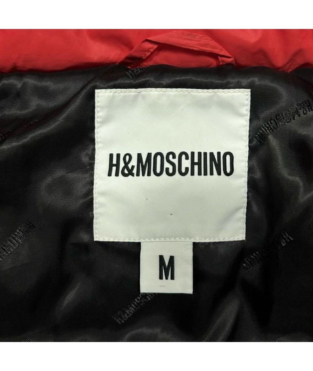 MOSCHINO Красная полиэстеровая куртка, фото 4