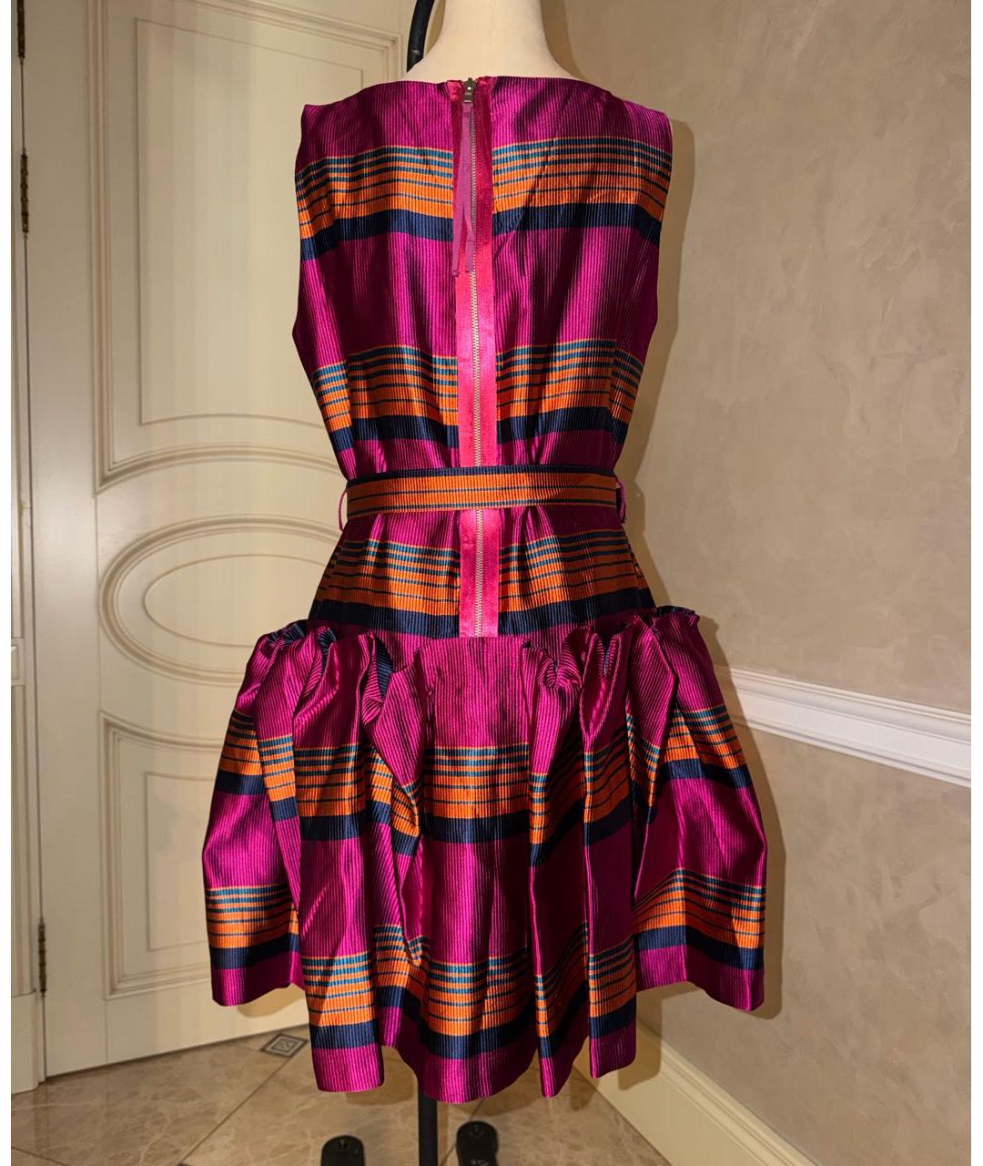 MARC BY MARC JACOBS Бордовое шелковое вечернее платье, фото 3