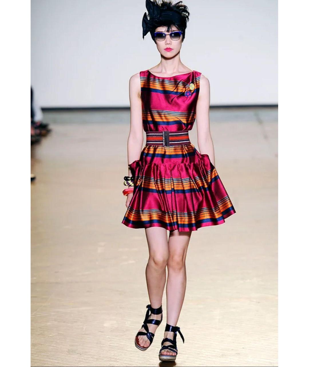 MARC BY MARC JACOBS Бордовое шелковое вечернее платье, фото 2