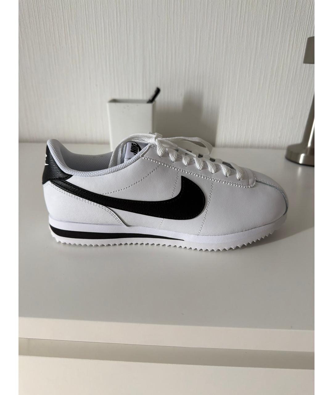 NIKE Белые кроссовки из искусственной кожи, фото 8