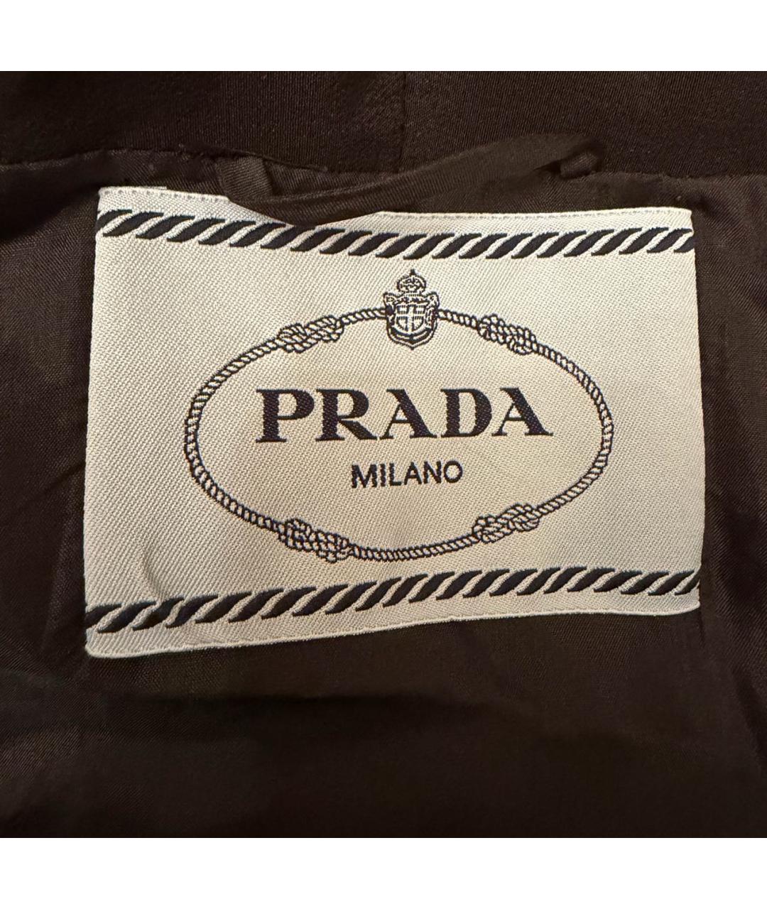 PRADA Черное шелковое коктейльное платье, фото 5