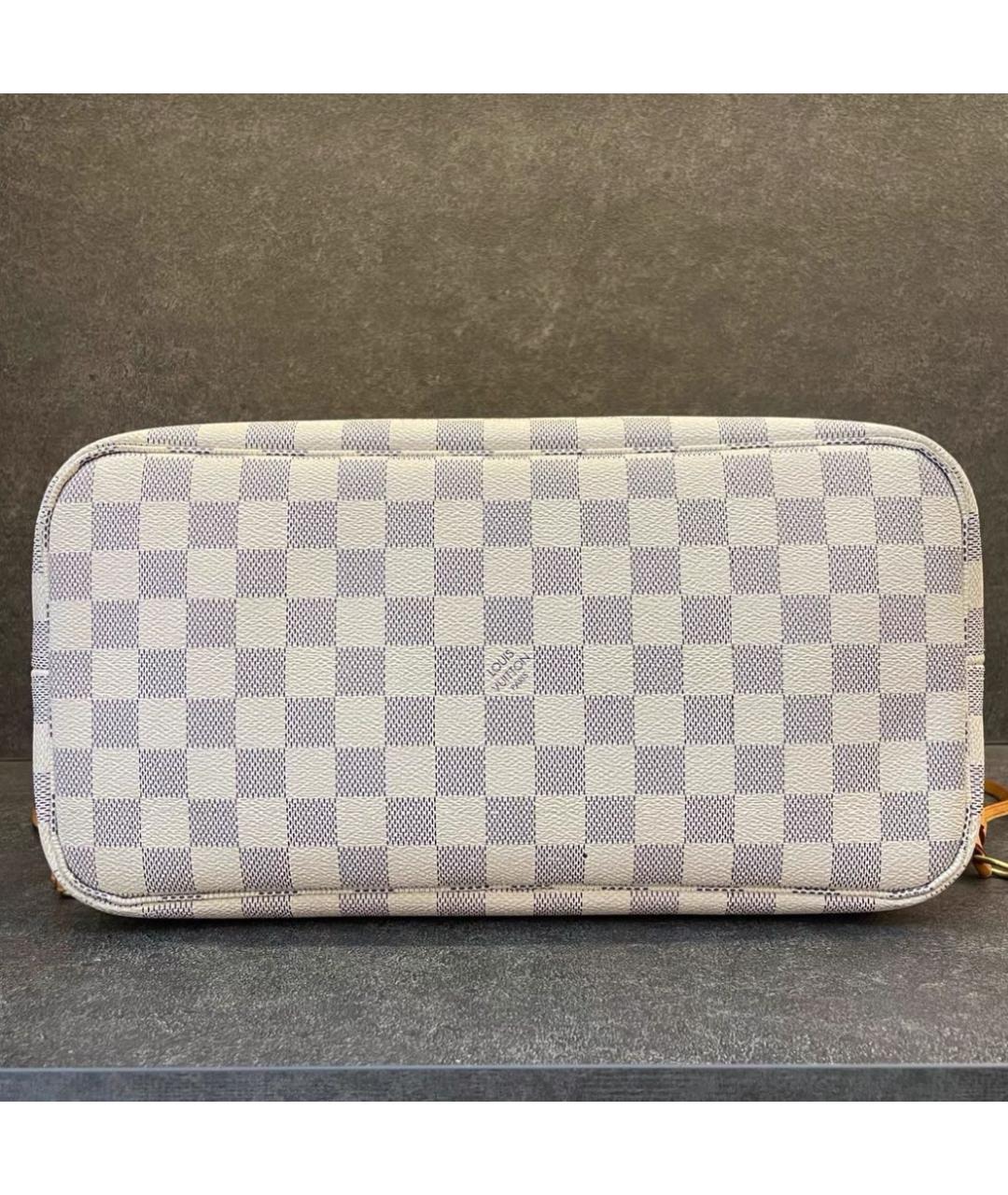 LOUIS VUITTON Белая сумка тоут из канвы, фото 4