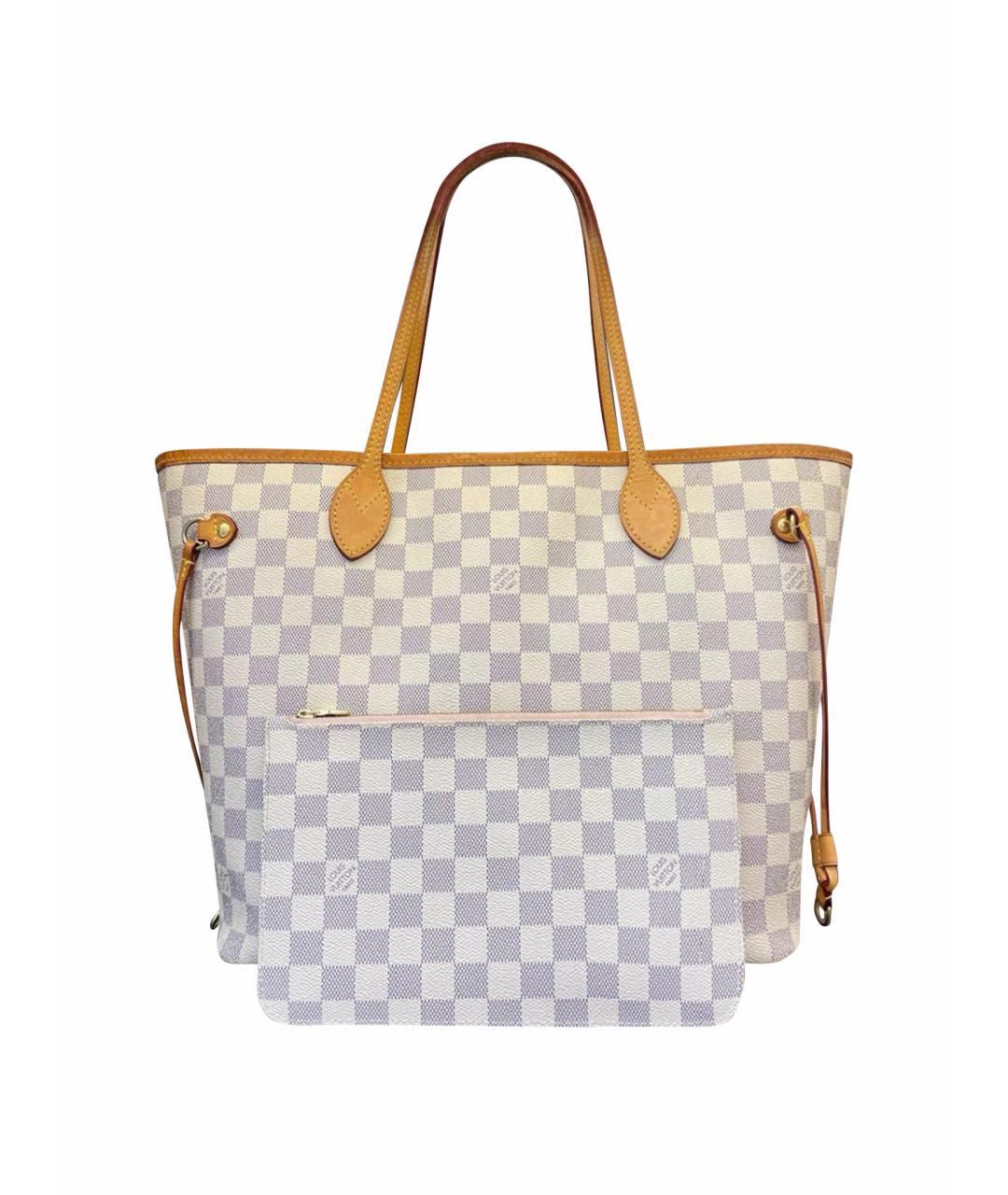 LOUIS VUITTON Белая сумка тоут из канвы, фото 1