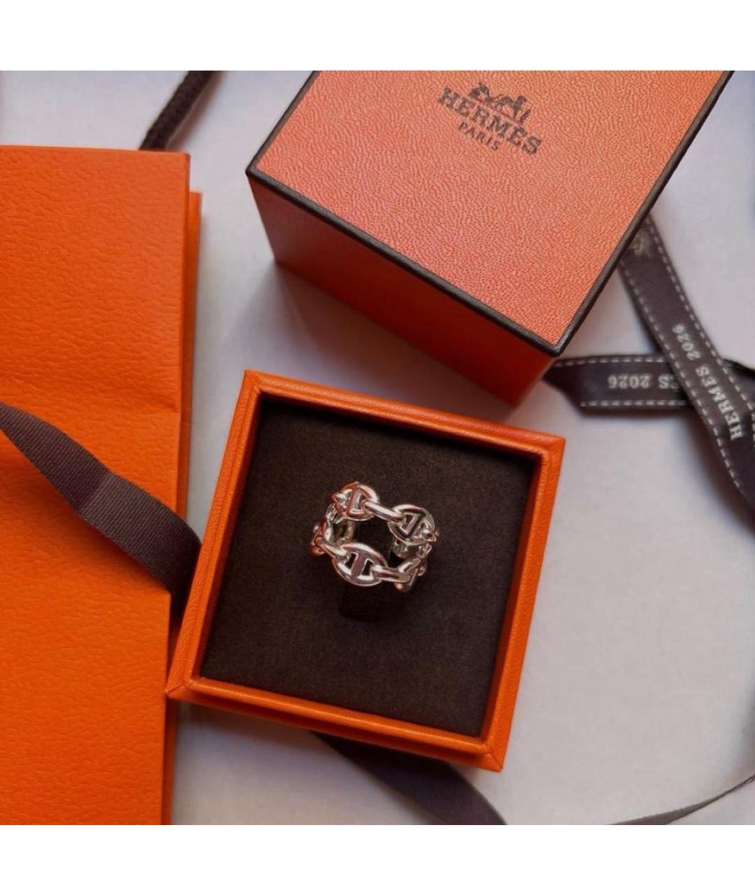 HERMES Серебряное серебряное кольцо, фото 3