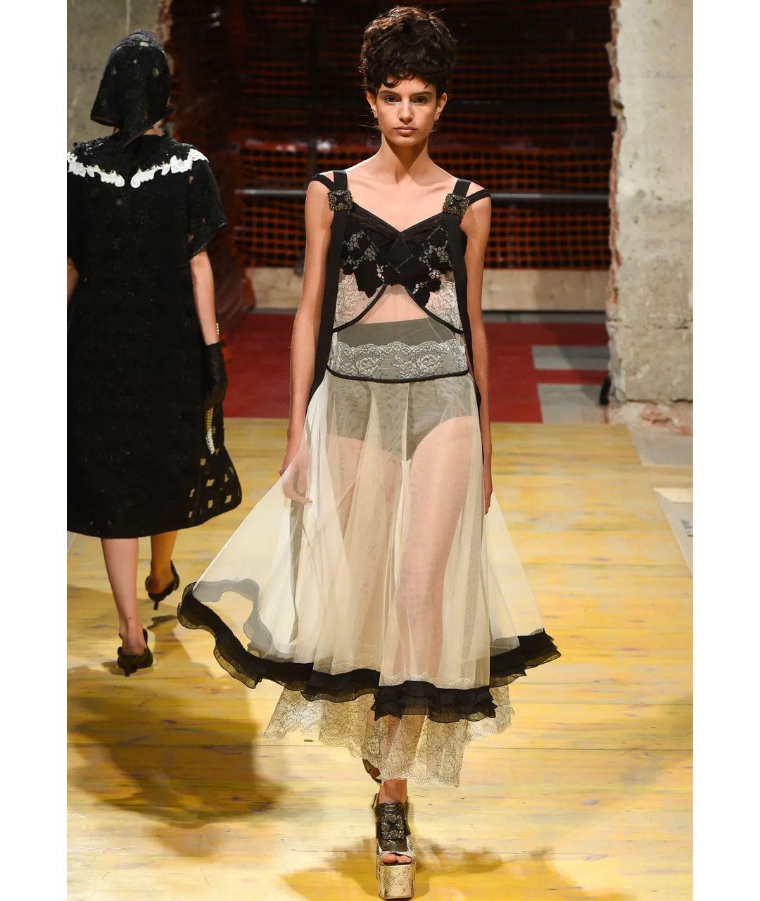 ANTONIO MARRAS Черное шелковое коктейльное платье, фото 7