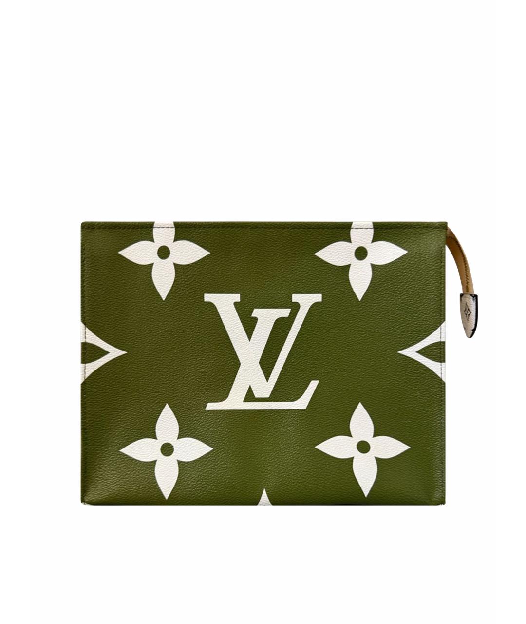 LOUIS VUITTON Белая кожаная косметичка, фото 1