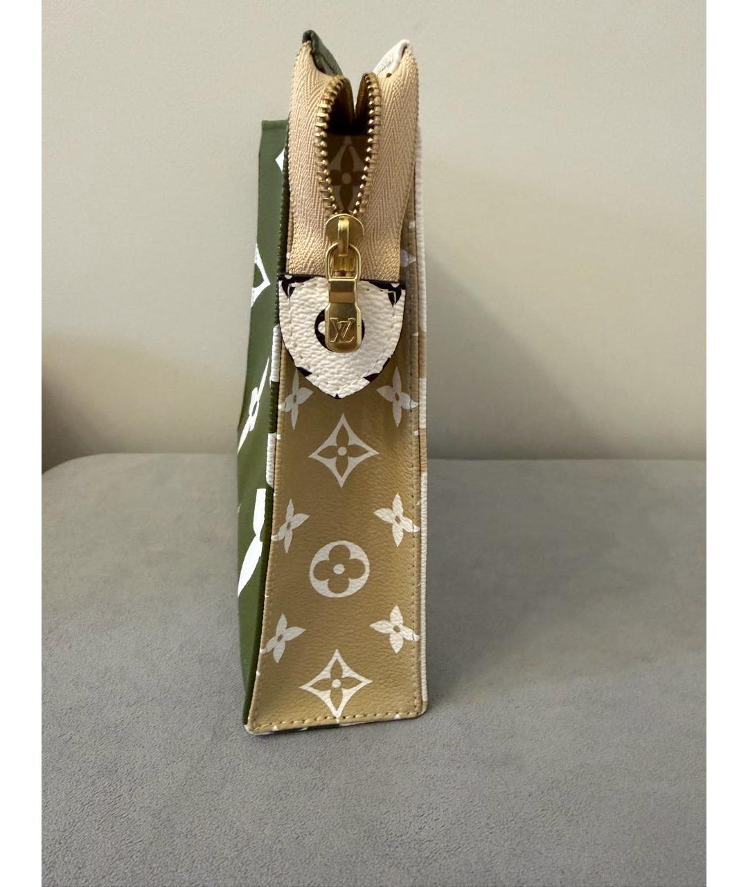 LOUIS VUITTON Белая кожаная косметичка, фото 3