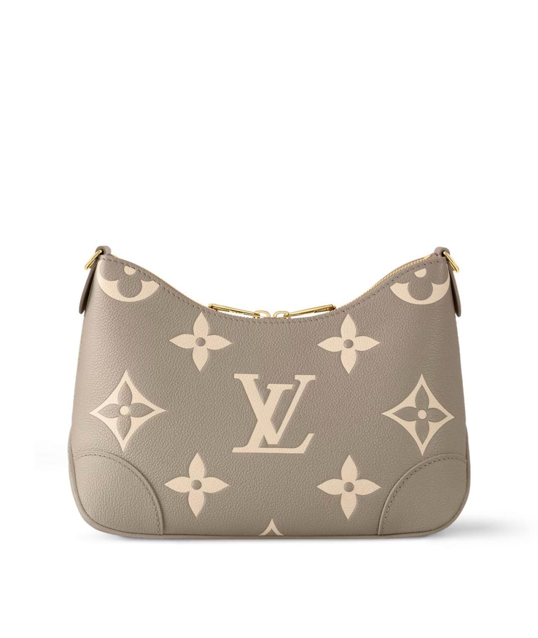 LOUIS VUITTON Бежевая кожаная сумка через плечо, фото 4