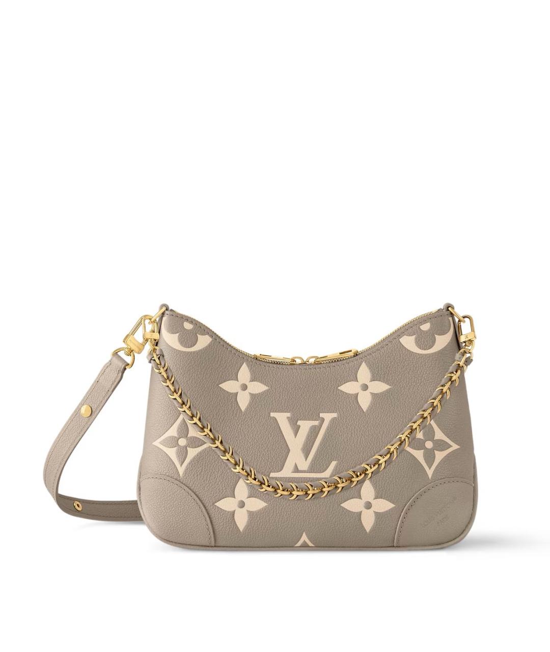LOUIS VUITTON Бежевая кожаная сумка через плечо, фото 1