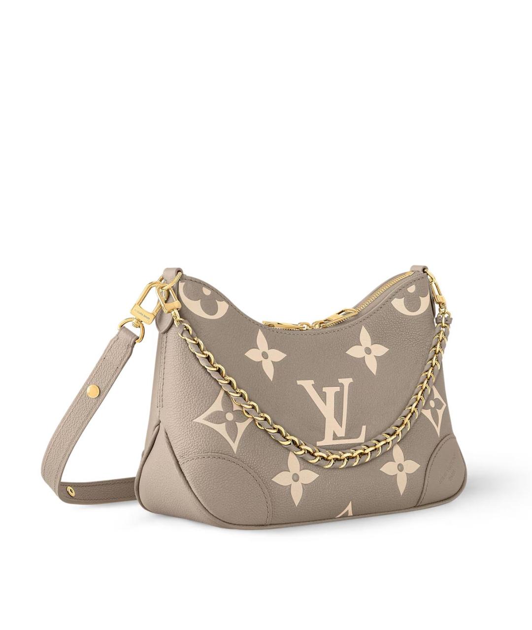 LOUIS VUITTON Бежевая кожаная сумка через плечо, фото 2