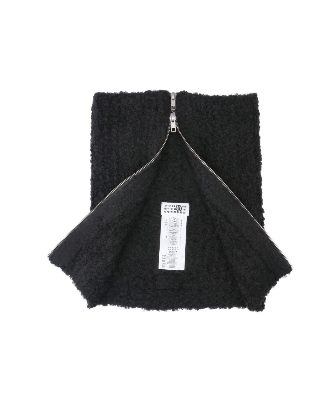 MM6 MAISON MARGIELA Черный шарф, фото 3