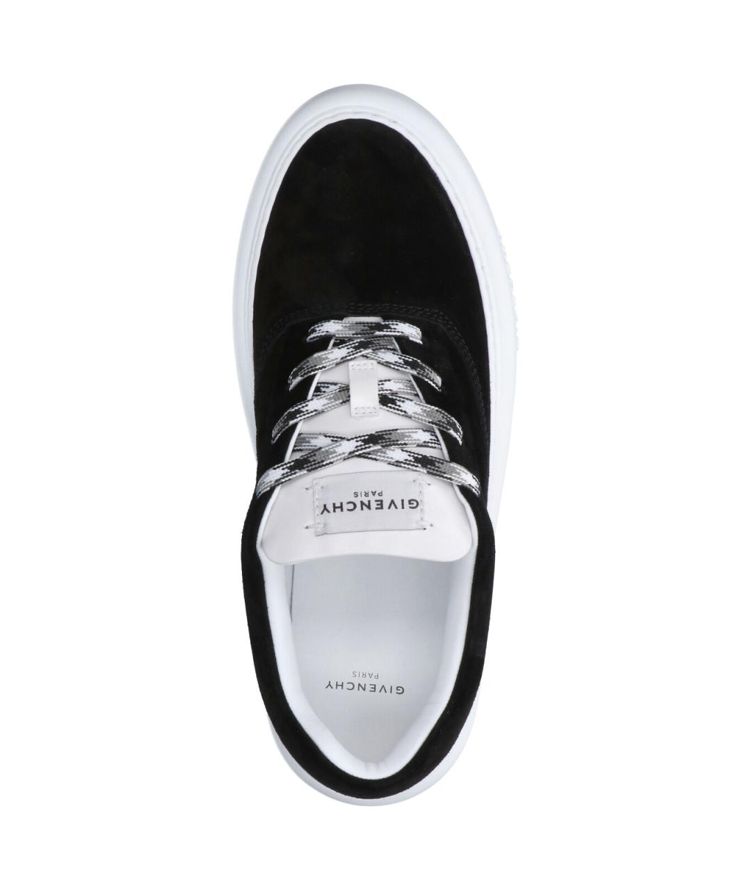 GIVENCHY Черные замшевые низкие кроссовки / кеды, фото 5