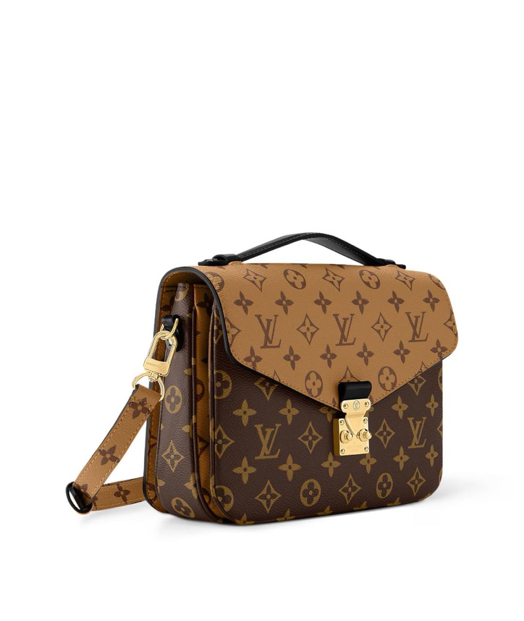 LOUIS VUITTON Коричневая сумка через плечо из канвы, фото 2