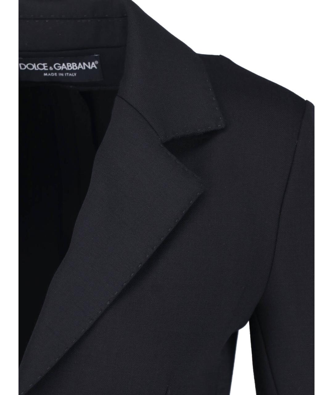 DOLCE&GABBANA Черный шерстяной жакет/пиджак, фото 5