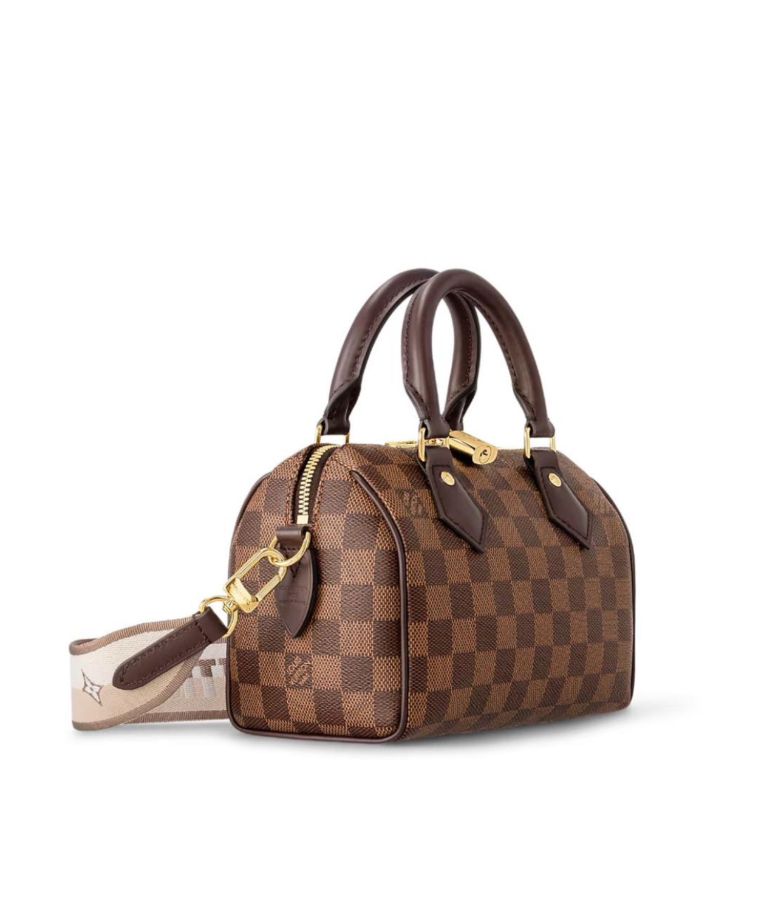 LOUIS VUITTON Коричневая сумка с короткими ручками из канвы, фото 2