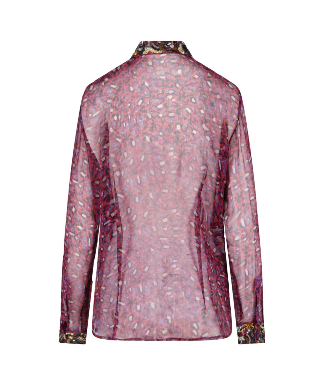 DRIES VAN NOTEN Розовая вискозная рубашка, фото 2