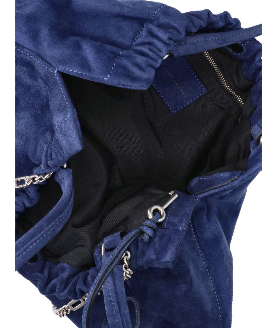 MARC JACOBS Синяя кожаная сумка тоут, фото 4