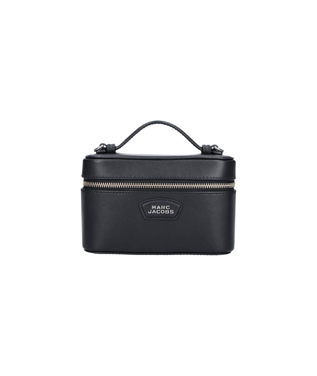 MARC JACOBS Черная кожаная сумка с короткими ручками, фото 1