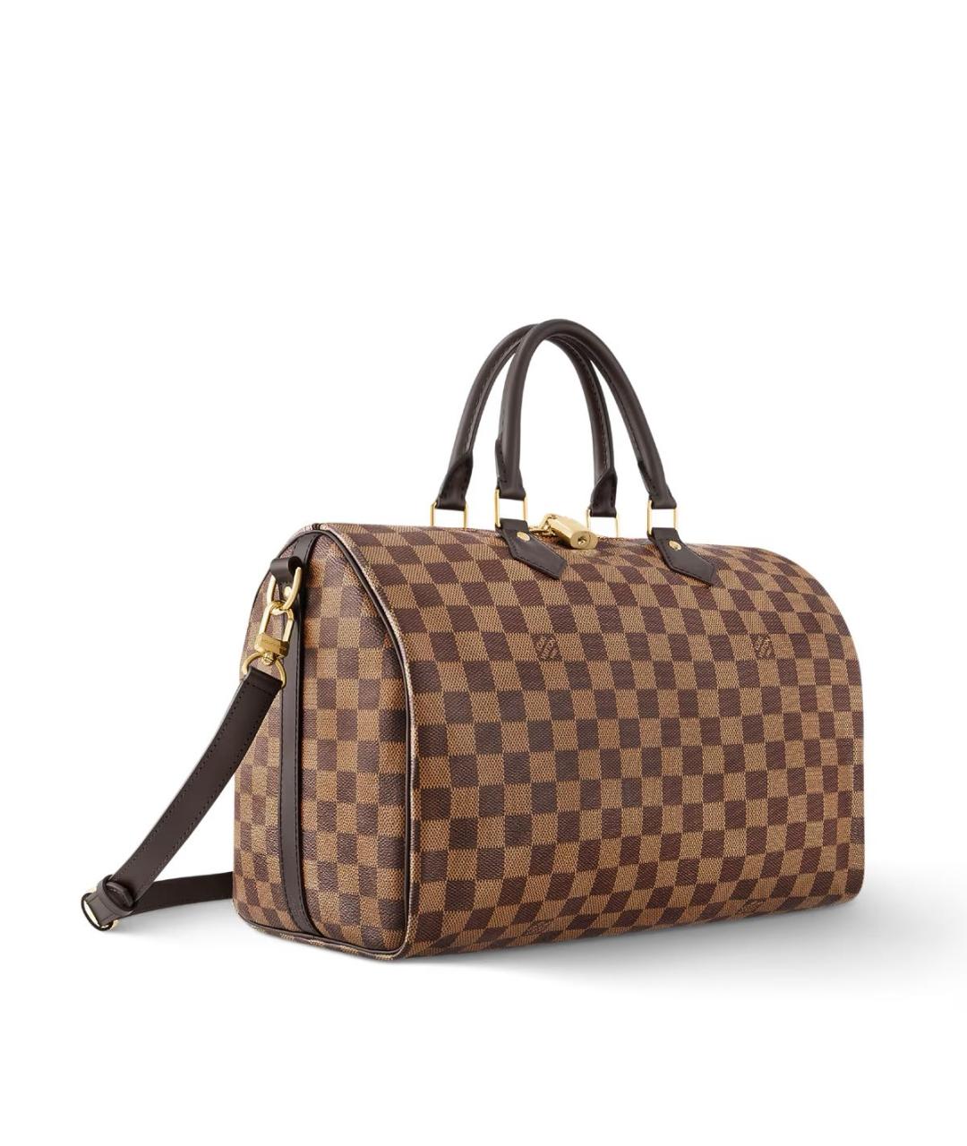 LOUIS VUITTON Коричневая дорожная/спортивная сумка из канвы, фото 2