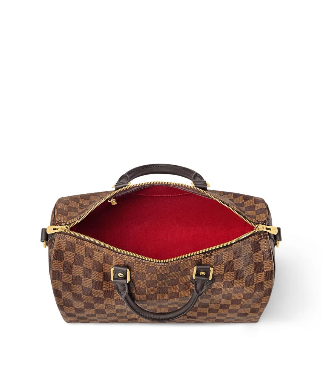 LOUIS VUITTON Коричневая дорожная/спортивная сумка из канвы, фото 3