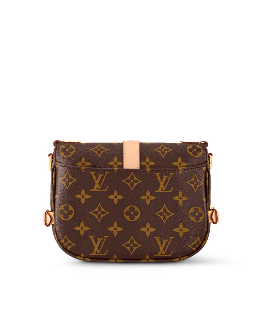 LOUIS VUITTON Коричневая сумка через плечо из канвы, фото 4