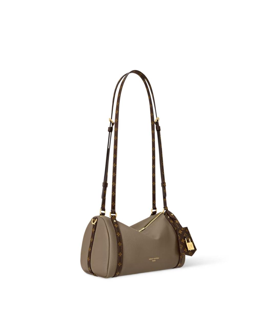 LOUIS VUITTON Коричневая кожаная сумка через плечо, фото 5