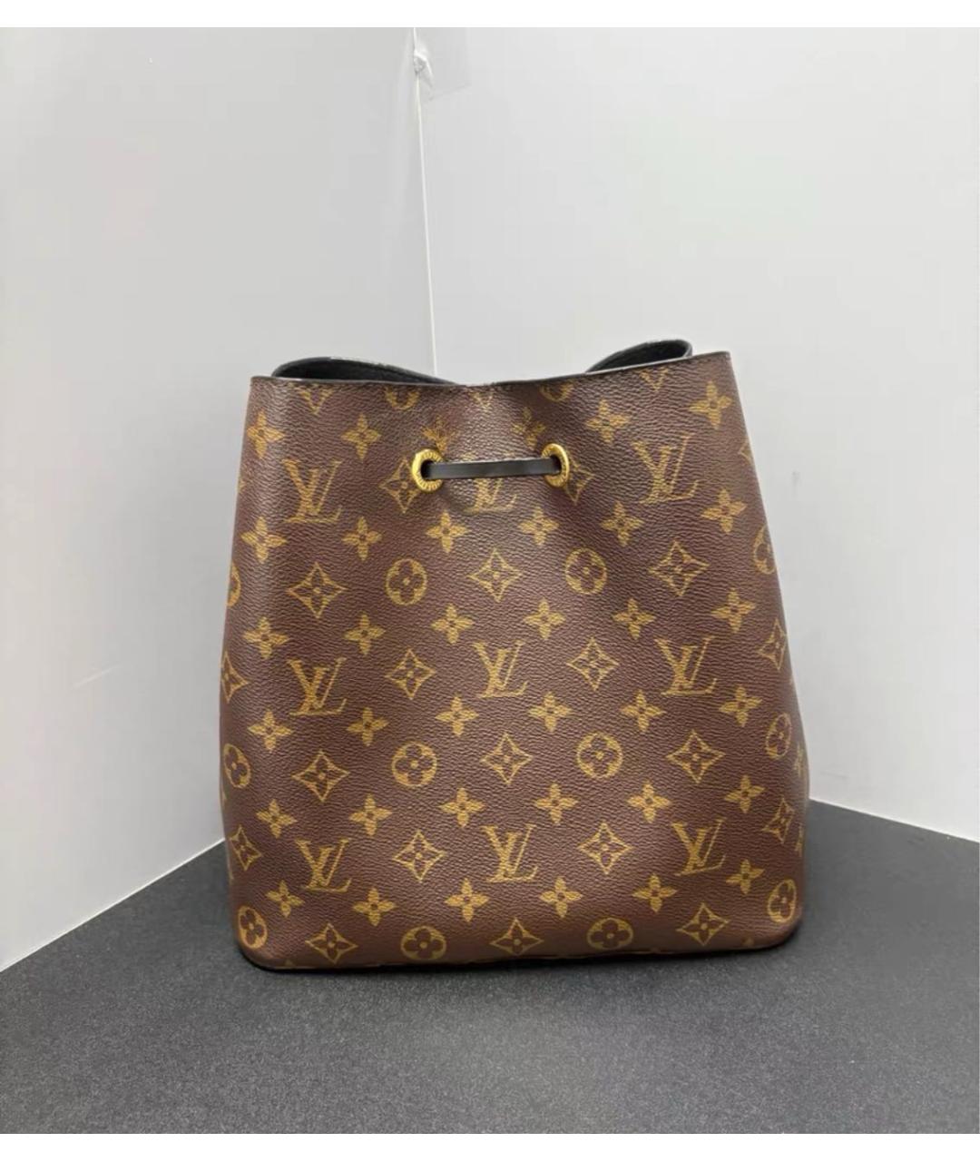 LOUIS VUITTON Коричневая сумка через плечо из канвы, фото 3