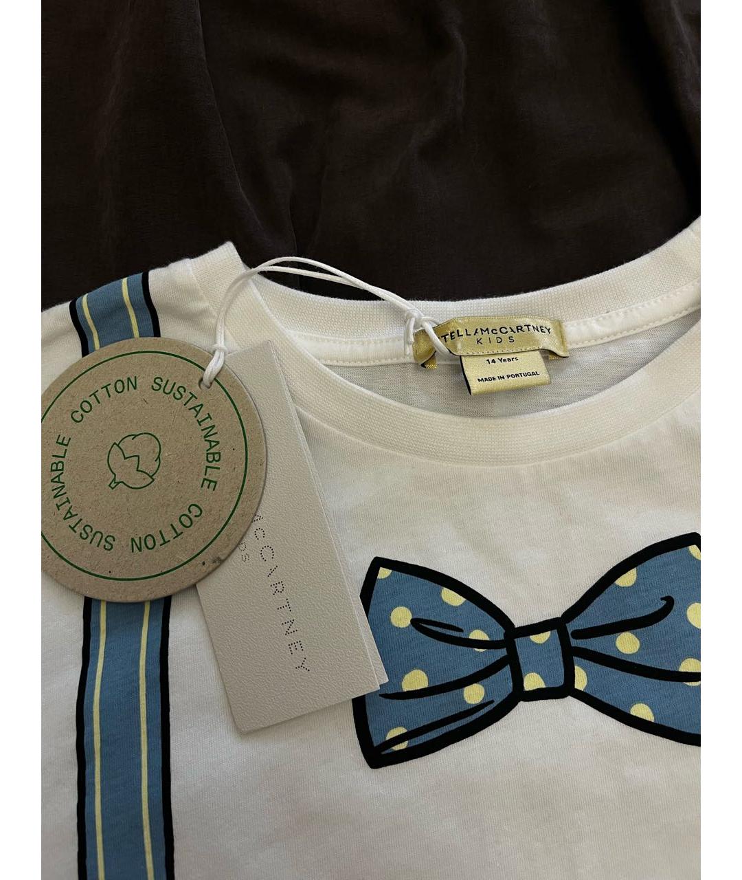 STELLA MCCARTNEY Белый хлопковый детская футболка / топ, фото 2