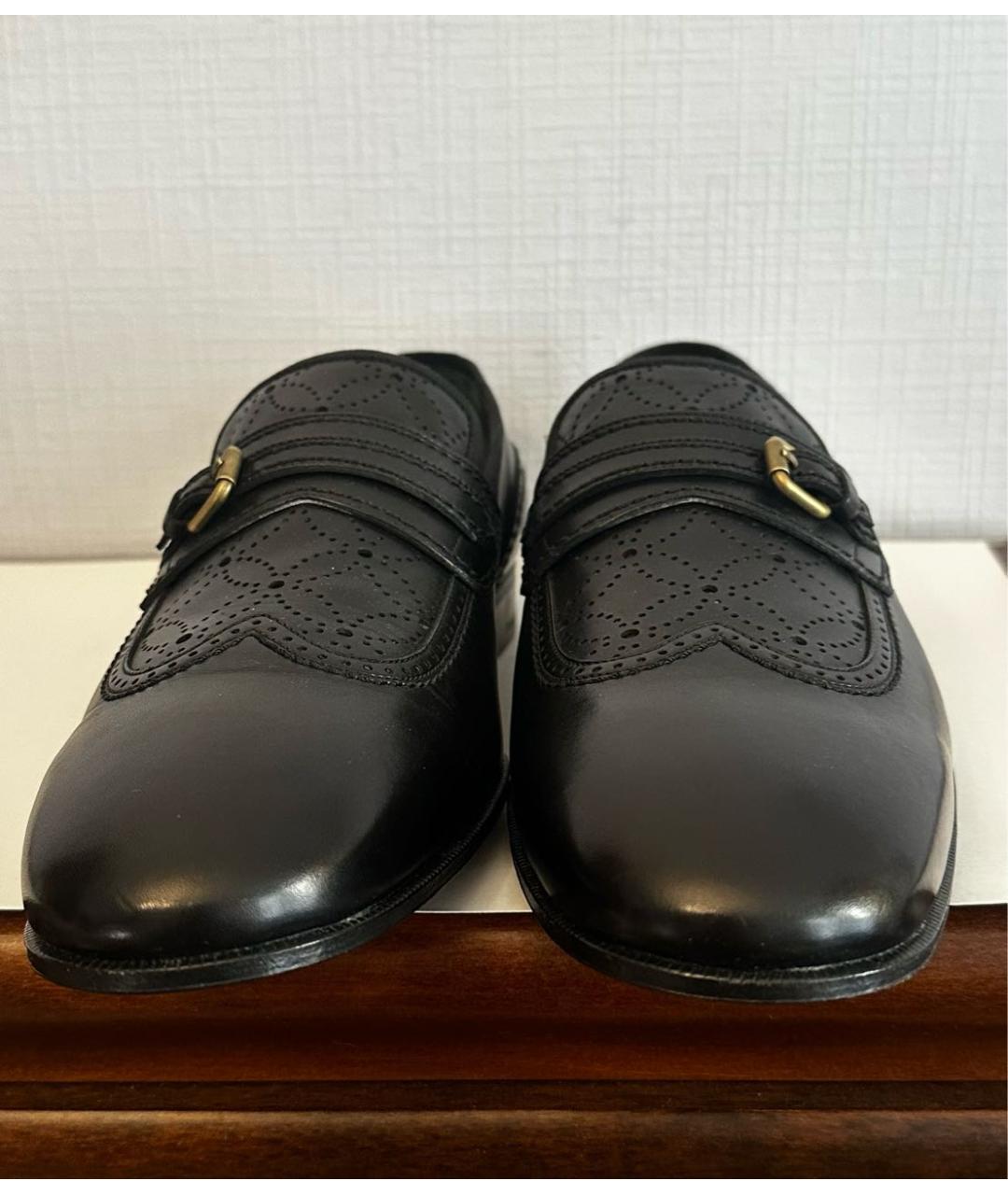LOUIS VUITTON Черные кожаные туфли, фото 2