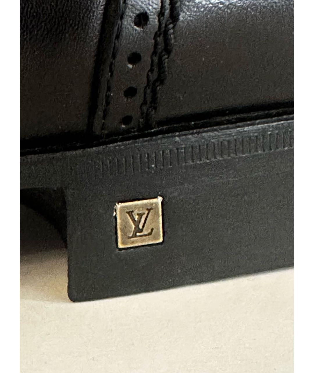 LOUIS VUITTON Черные кожаные туфли, фото 5