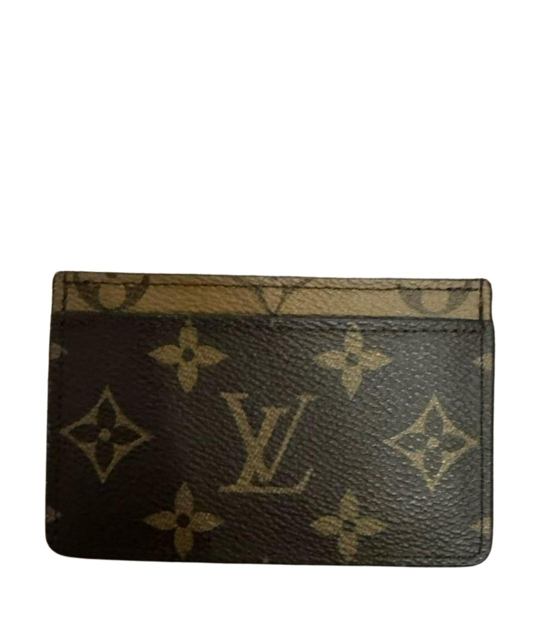 LOUIS VUITTON Коричневый кардхолдер, фото 1