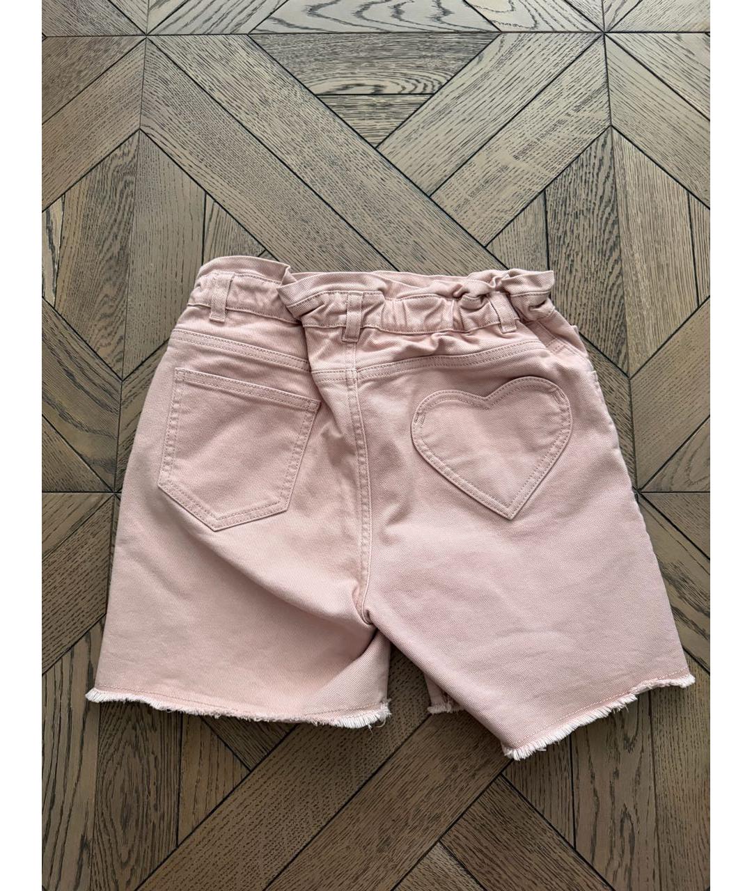 GOLDEN GOOSE Розовые хлопковые брюки и шорты, фото 2