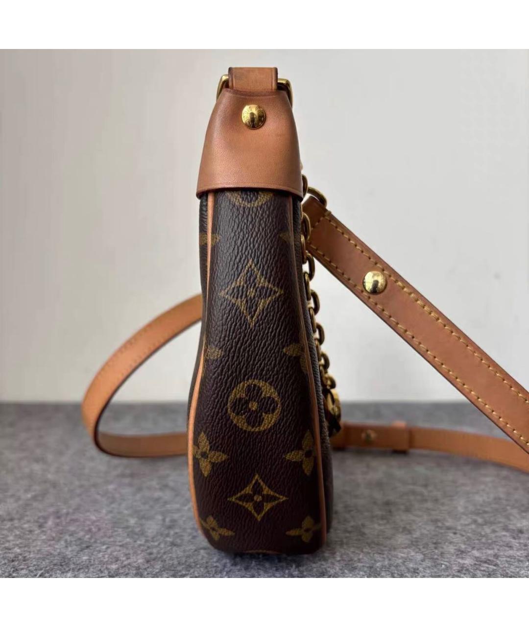 LOUIS VUITTON Коричневая сумка через плечо из канвы, фото 3