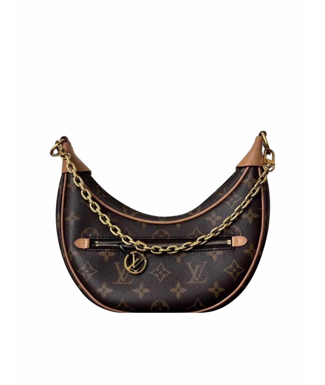 LOUIS VUITTON Коричневая сумка через плечо из канвы, фото 1