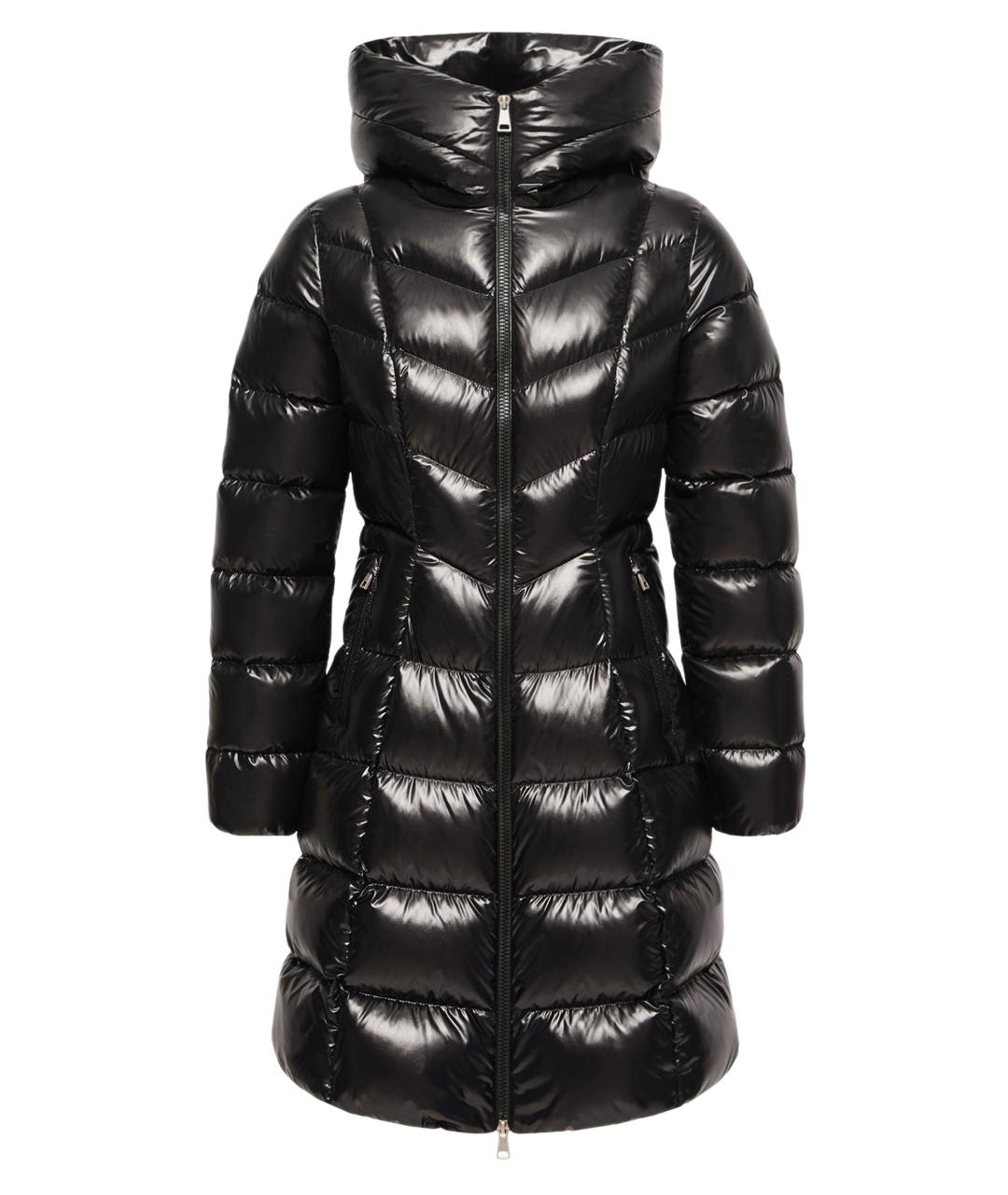 MONCLER Черный полиамидовый пуховик, фото 1
