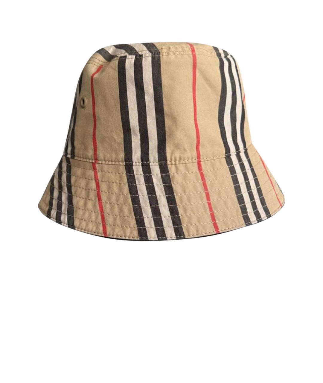 BURBERRY Коричневая хлопковая панама, фото 1