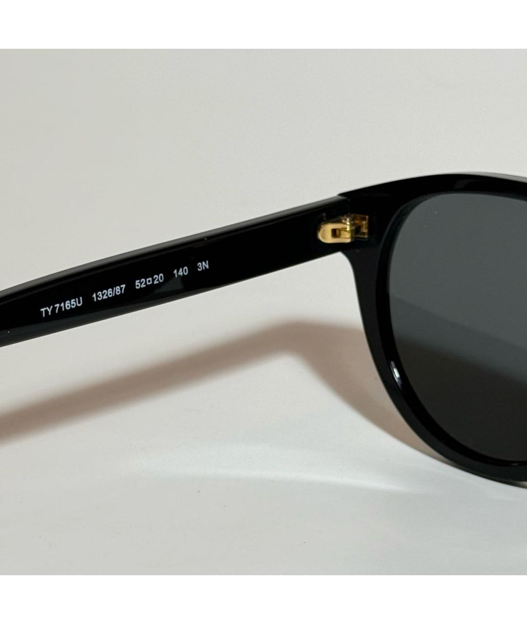 TORY BURCH Черные пластиковые солнцезащитные очки, фото 4