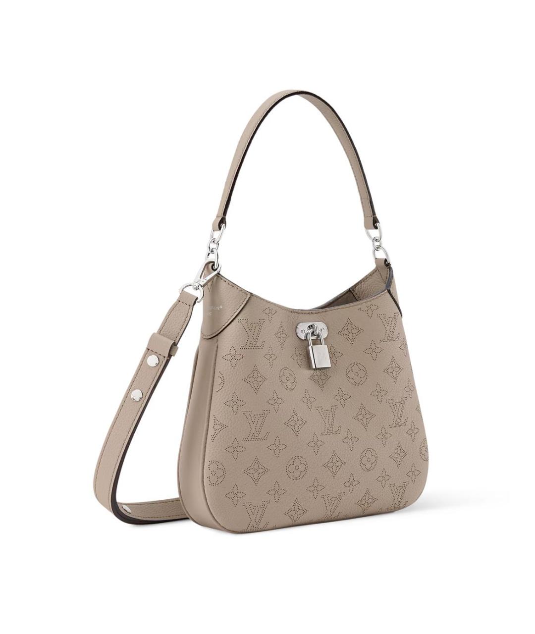 LOUIS VUITTON Бежевая кожаная сумка через плечо, фото 2