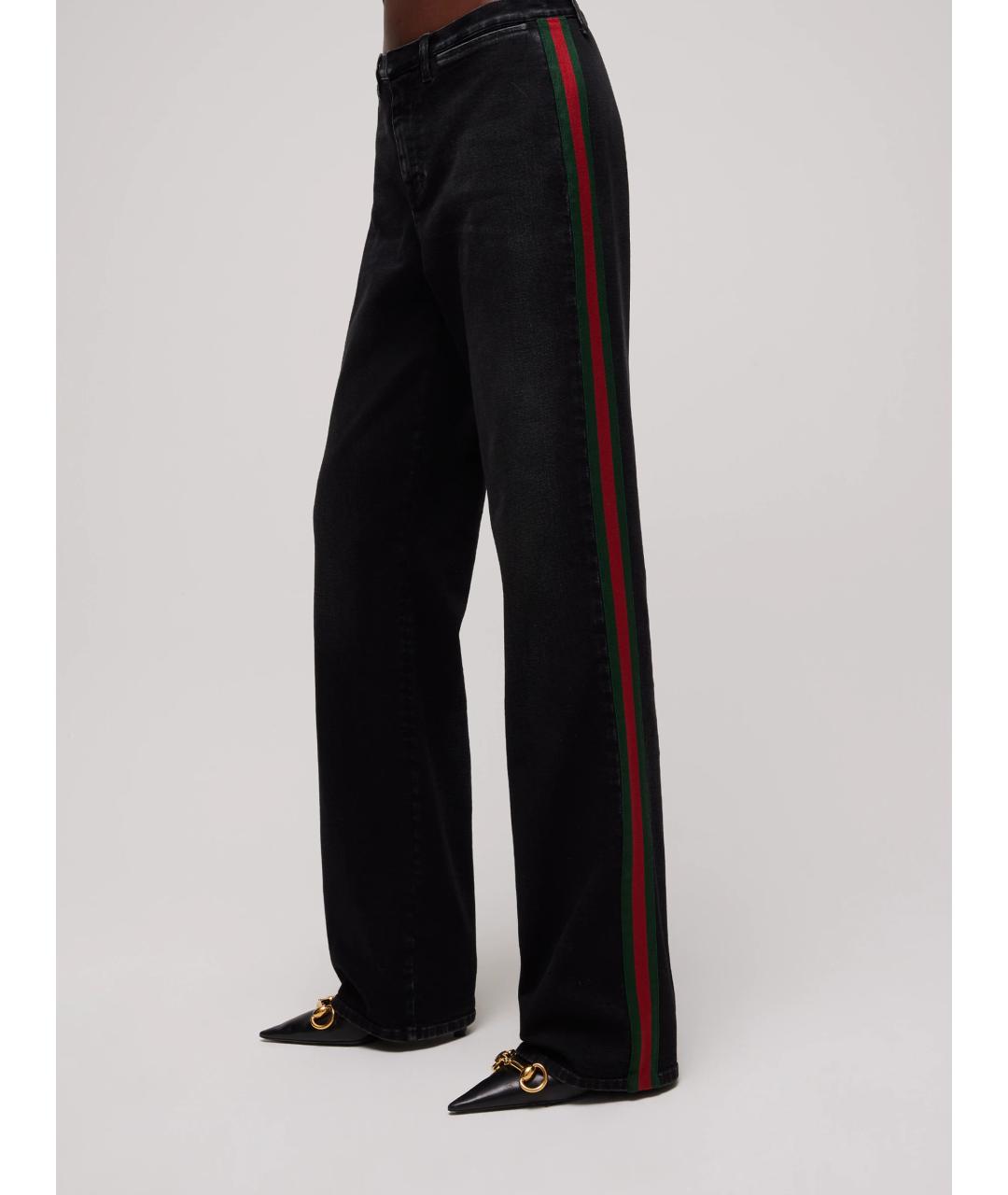 GUCCI Черные хлопковые прямые джинсы, фото 4