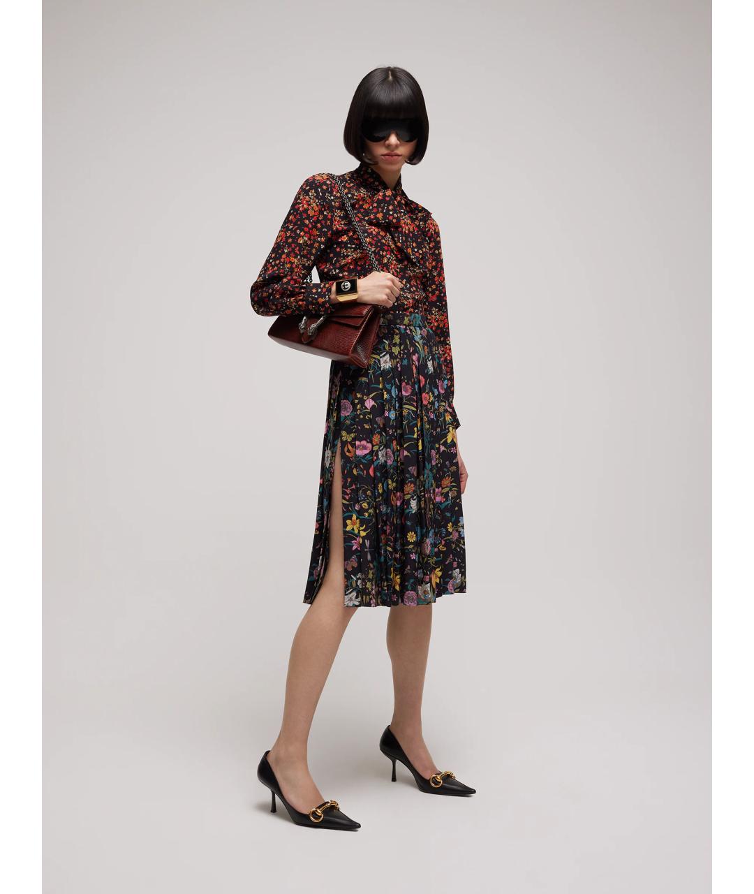 GUCCI Черные кожаные туфли, фото 3