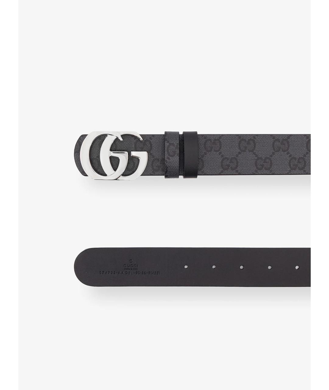 GUCCI Черный кожаный ремень, фото 7