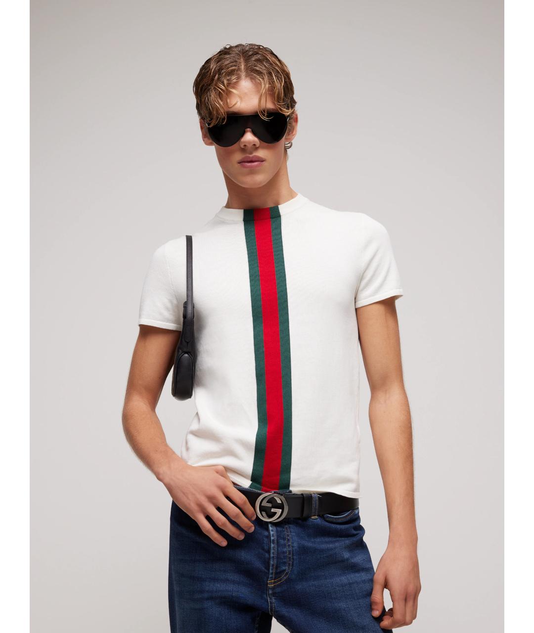 GUCCI Белый хлопковый джемпер / свитер, фото 3