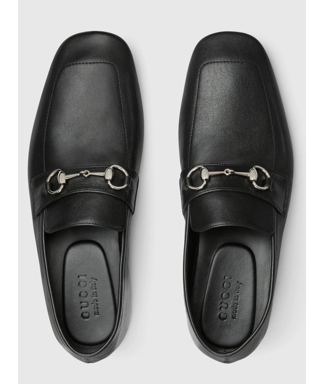 GUCCI Черные кожаные лоферы, фото 7