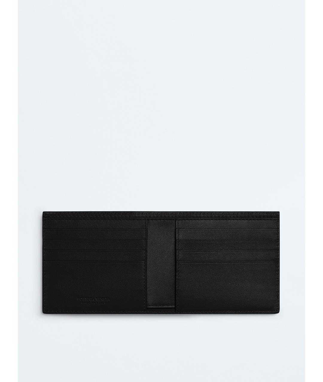 BOTTEGA VENETA Черный кожаный кошелек, фото 2