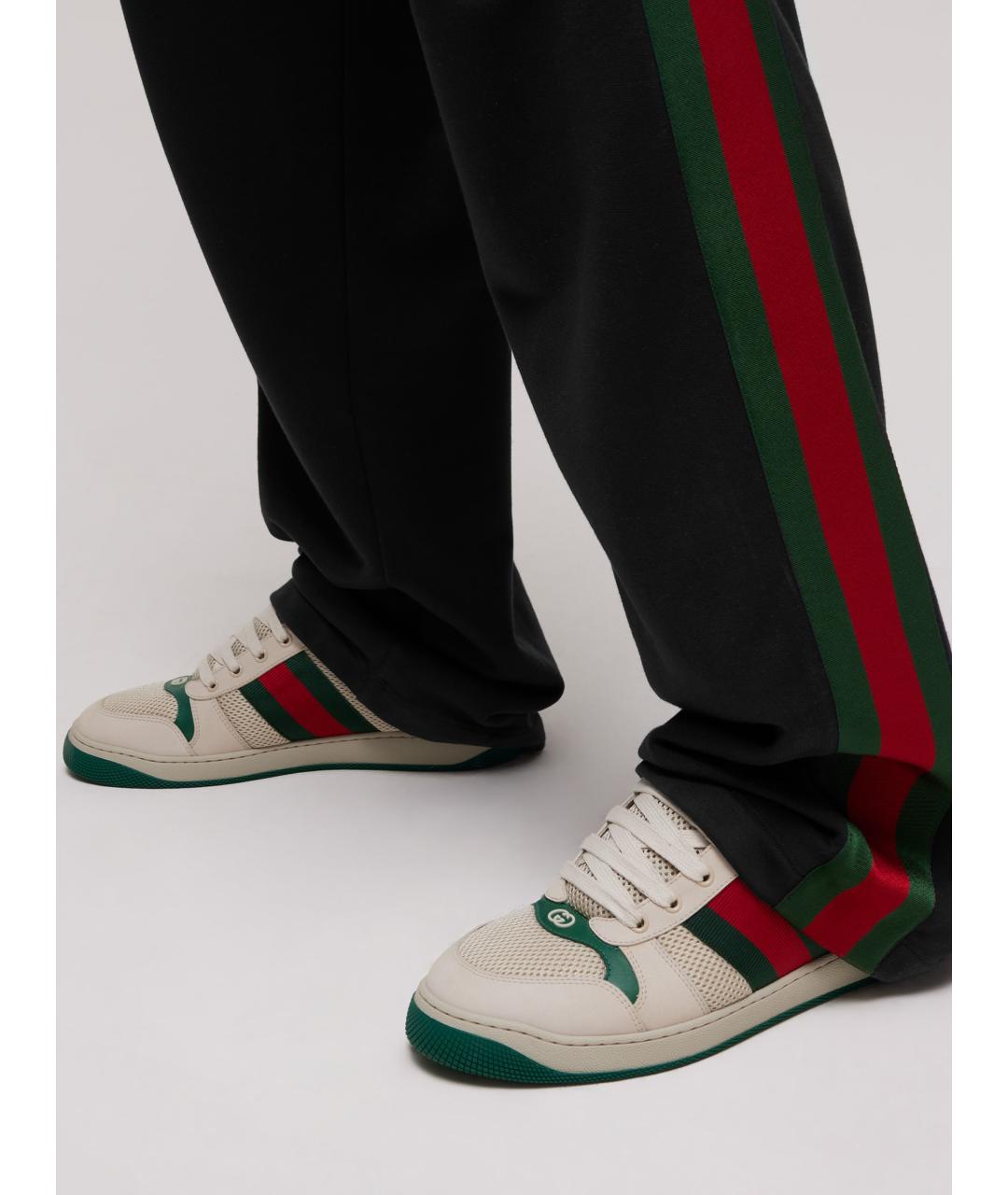 GUCCI Белые низкие кроссовки / кеды, фото 2