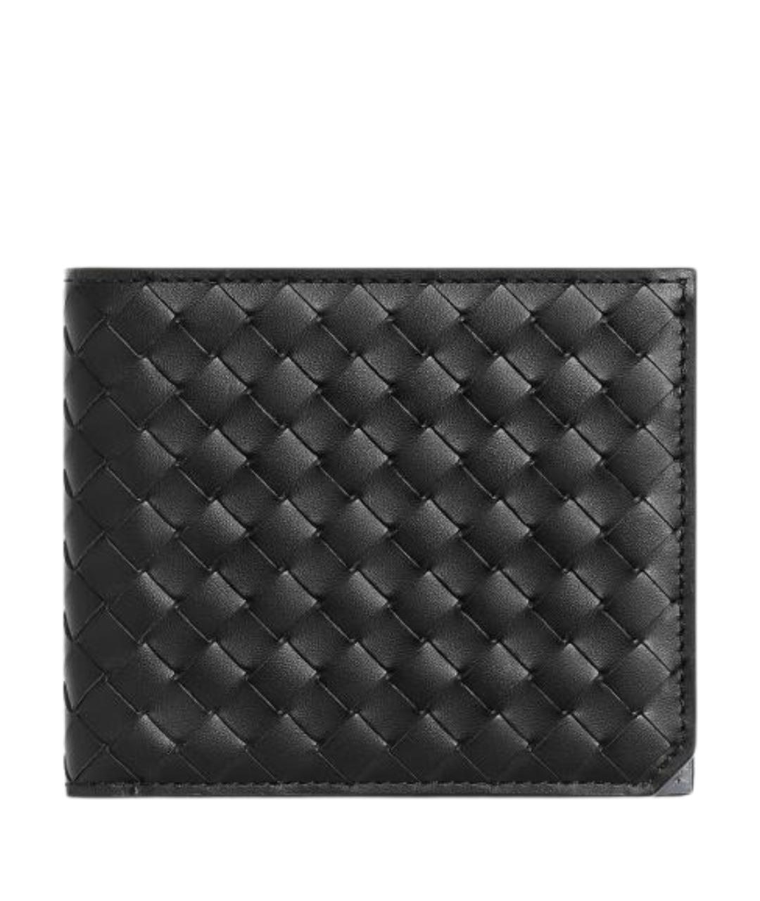 BOTTEGA VENETA Черный кожаный кошелек, фото 1