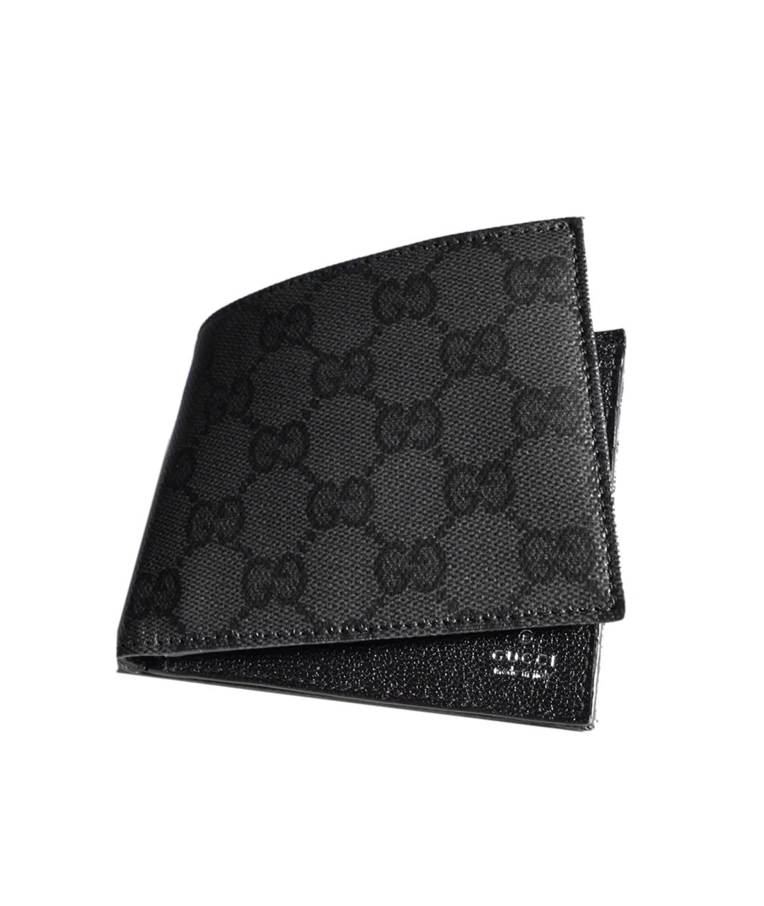 GUCCI Черный кожаный кошелек, фото 1